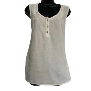 NWT Royal Robbins Sz XL Cool Mesh Tank Creme Ivory  Layering Lagenlook Gorpcore